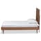 Baxton Studio Kioshi Mid-Century Modern Transitional Ash Walnut Finished Wood Twin Size Platform Bed 180-11150-11158-Zoro - alternate 3